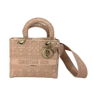 Dior Lady D- Cloth Handbag (Pre-Owned)