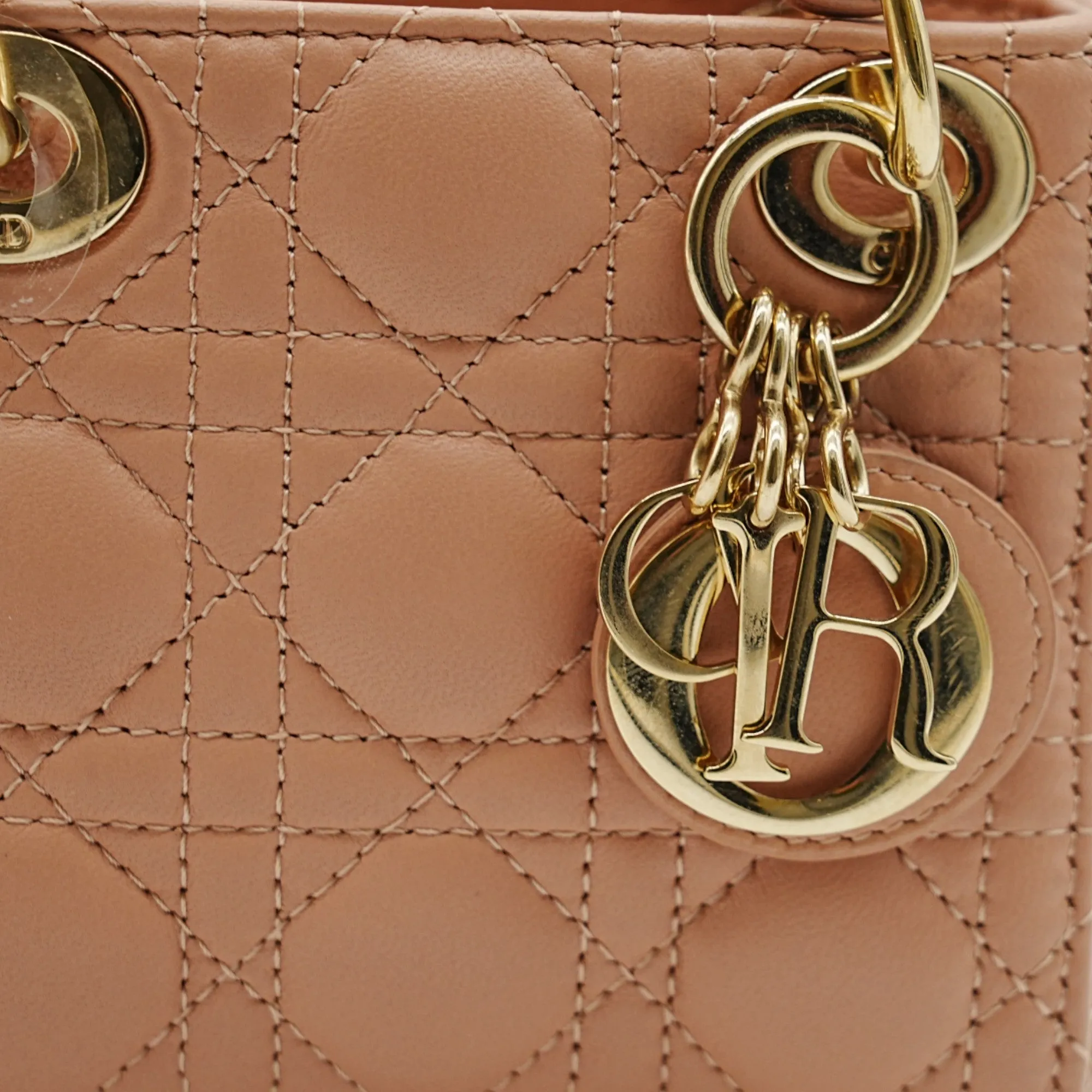 Dior Pink Micro Lady Dior Shoulder Bag - '20s