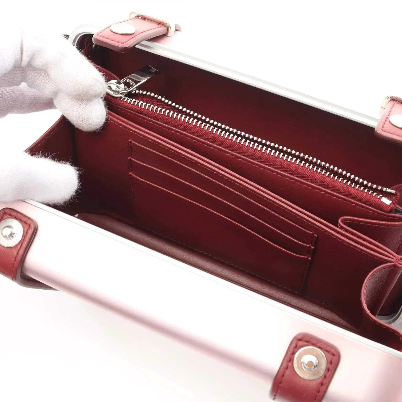 Dior RIMOWA Leather Aluminum Clutch Bag