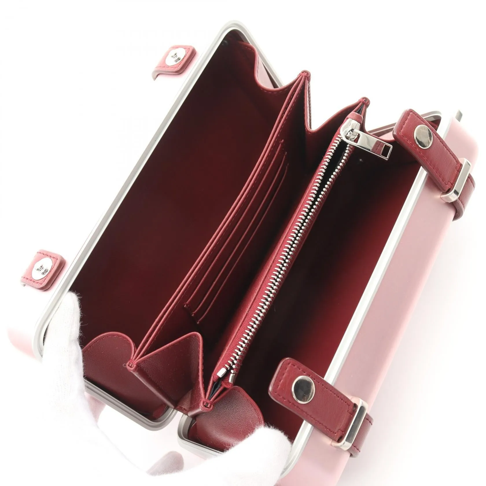 Dior RIMOWA Leather Aluminum Clutch Bag