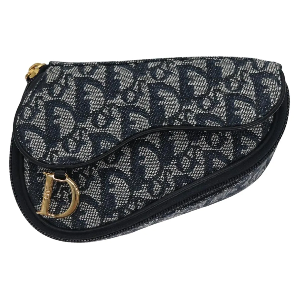 Dior Saddle Canvas Clutch Bag (Pre-Owned)