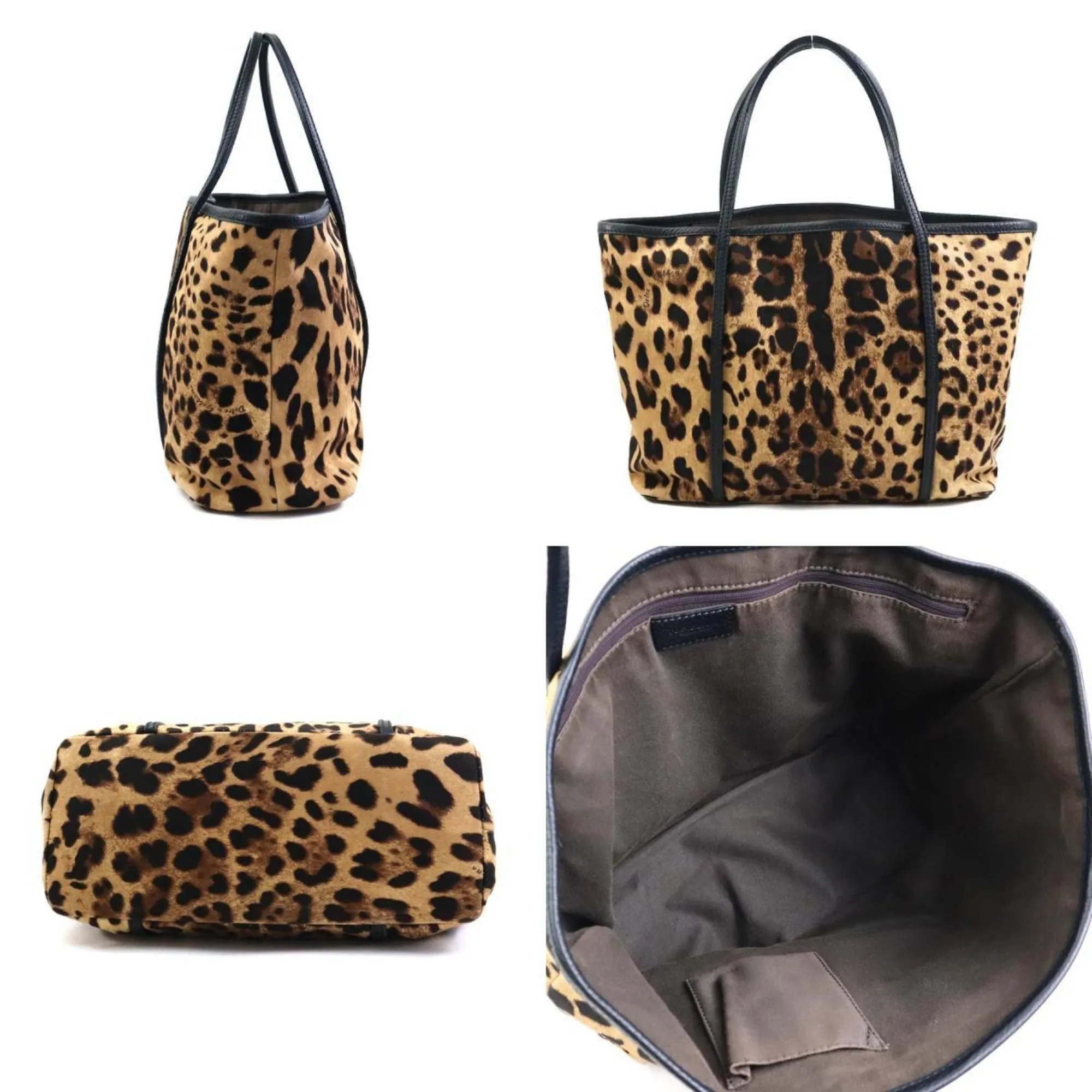 Dolce & Gabbana  Canvas Leather Handbag (Pre-Owned)