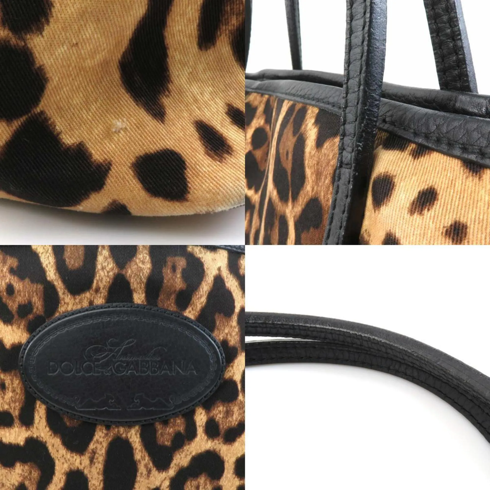 Dolce & Gabbana  Canvas Leather Handbag (Pre-Owned)