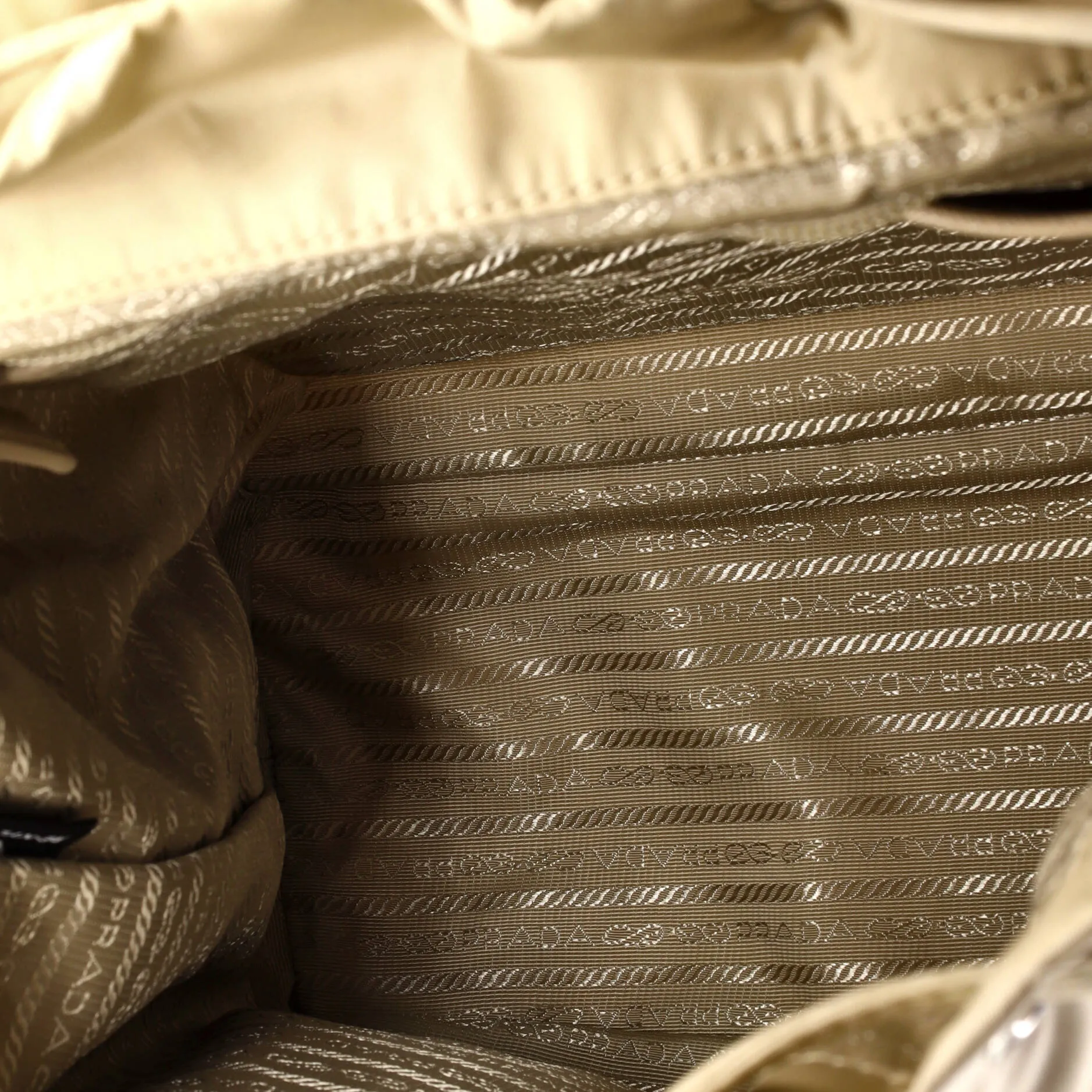Double Front Pocket Backpack Re-Nylon with Leather Medium