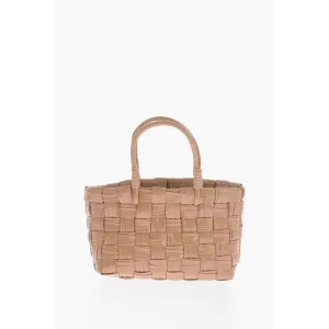 Dsquared Glossy Handbag with Braided Design