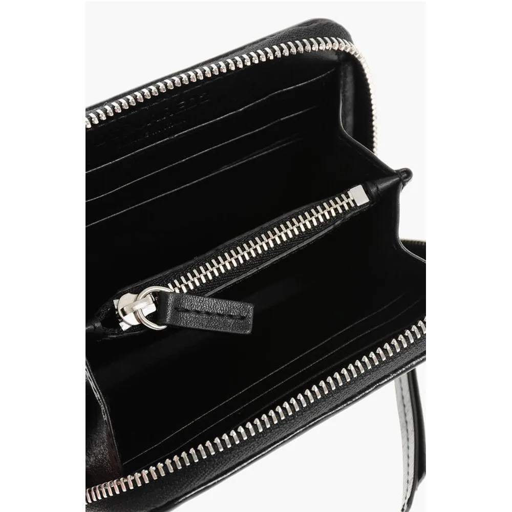 Dsquared Patent Leather Wallett with Decorative Eyelets