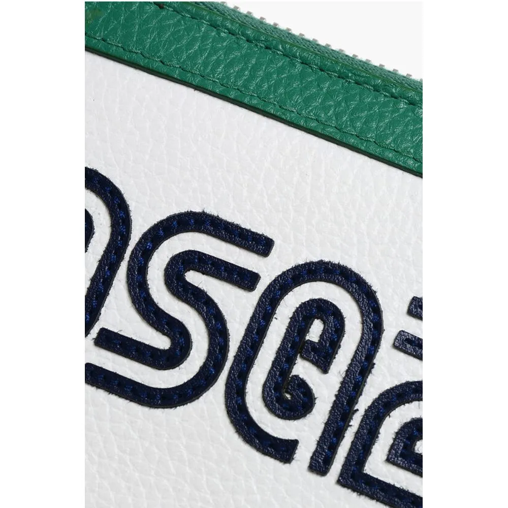 Dsquared Textured Leather Wallet with Zipped Closure