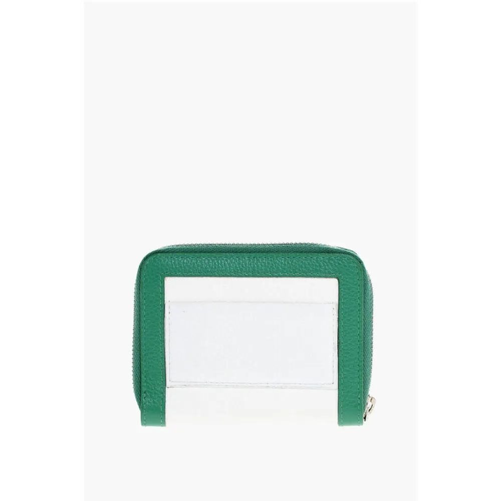 Dsquared Textured Leather Wallet with Zipped Closure