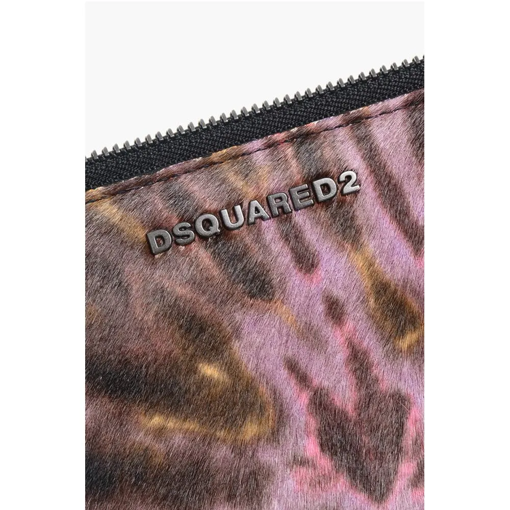 Dsquared Tie Dye Pony Hair Wallett