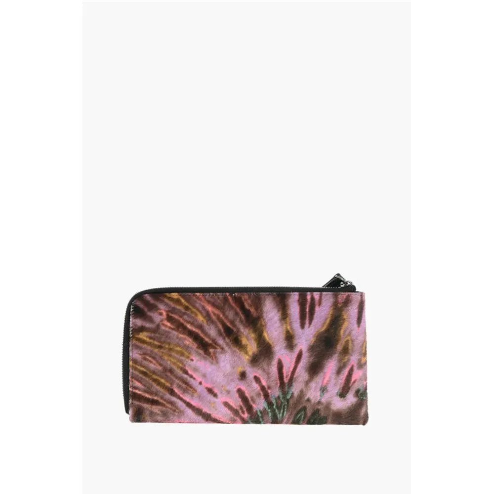 Dsquared Tie Dye Pony Hair Wallett