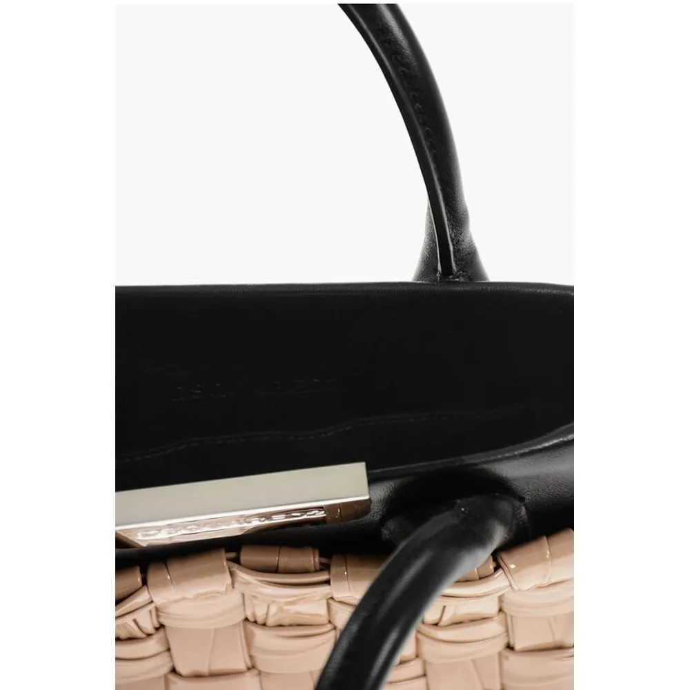 Dsquared Woven Leather Tote Bag