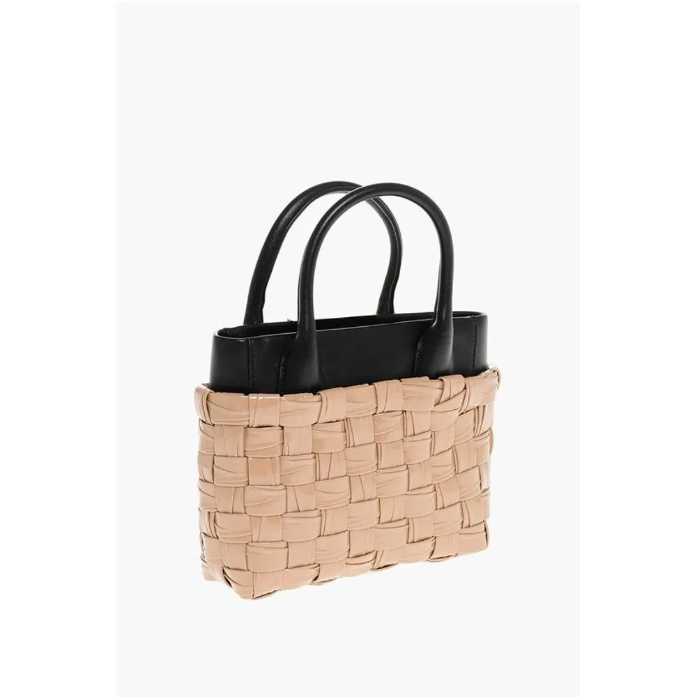 Dsquared Woven Leather Tote Bag