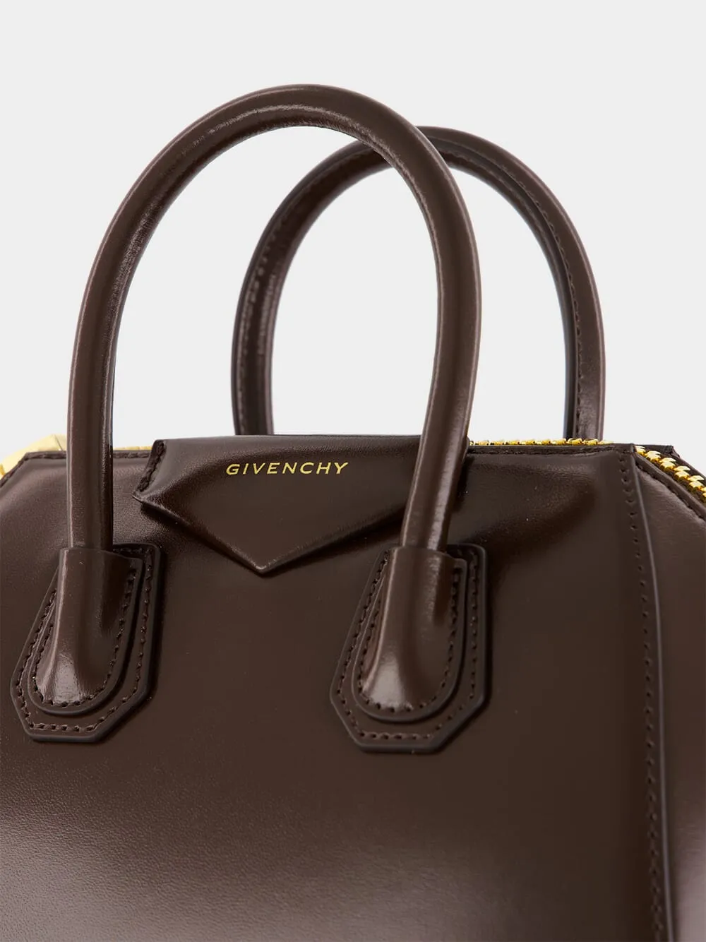 Ebony Brown Mini Antigona Bag