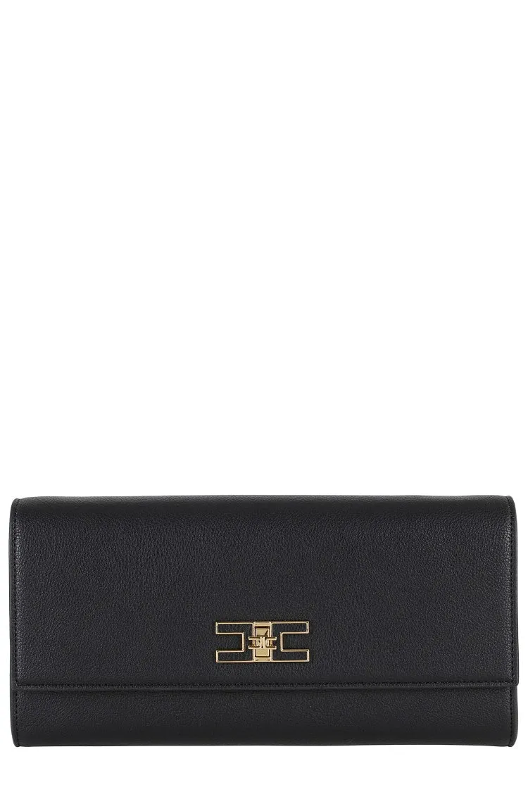 Eco-Leather Handbag With Golden Chain Strap