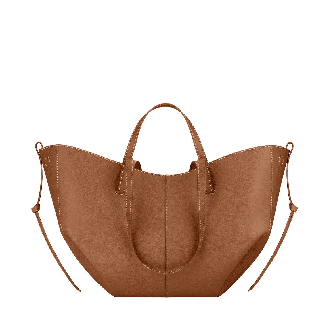 Elegant French Winged Cowhide Tote Bag