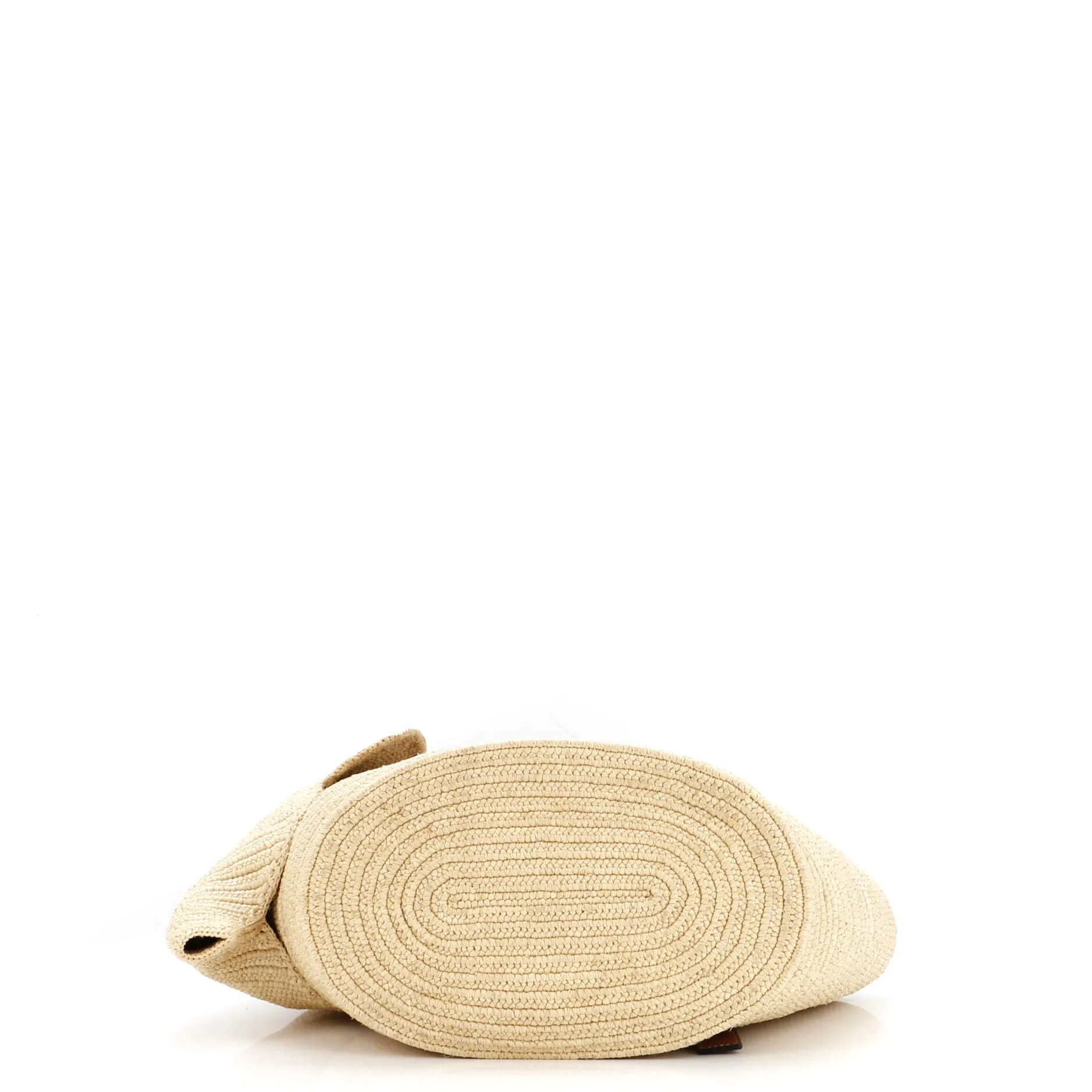 Elephant Basket Tote Raffia Small