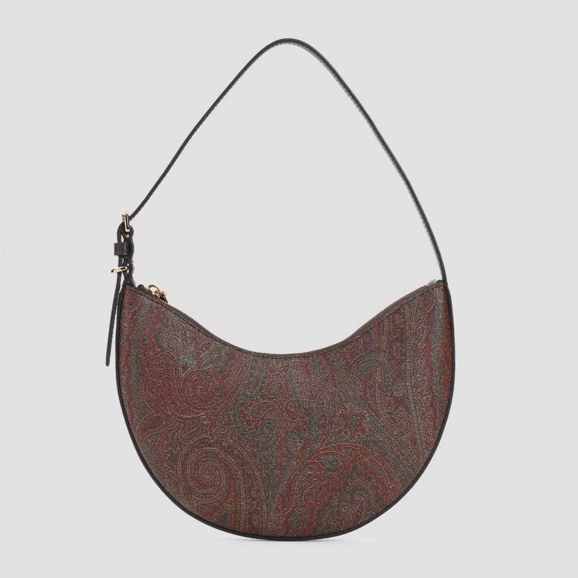 Essential Brown Cotton Hobo Bag