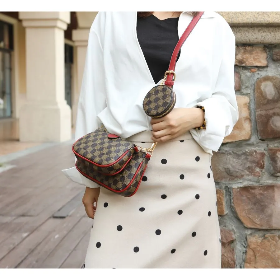 Evanna 3 pcs Crossbody Handbag 3 pieces set