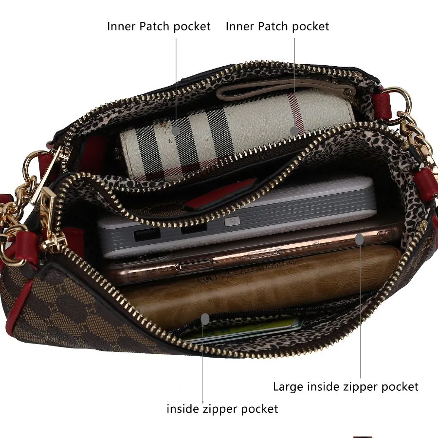 Evanna 3 pcs Crossbody Handbag 3 pieces set