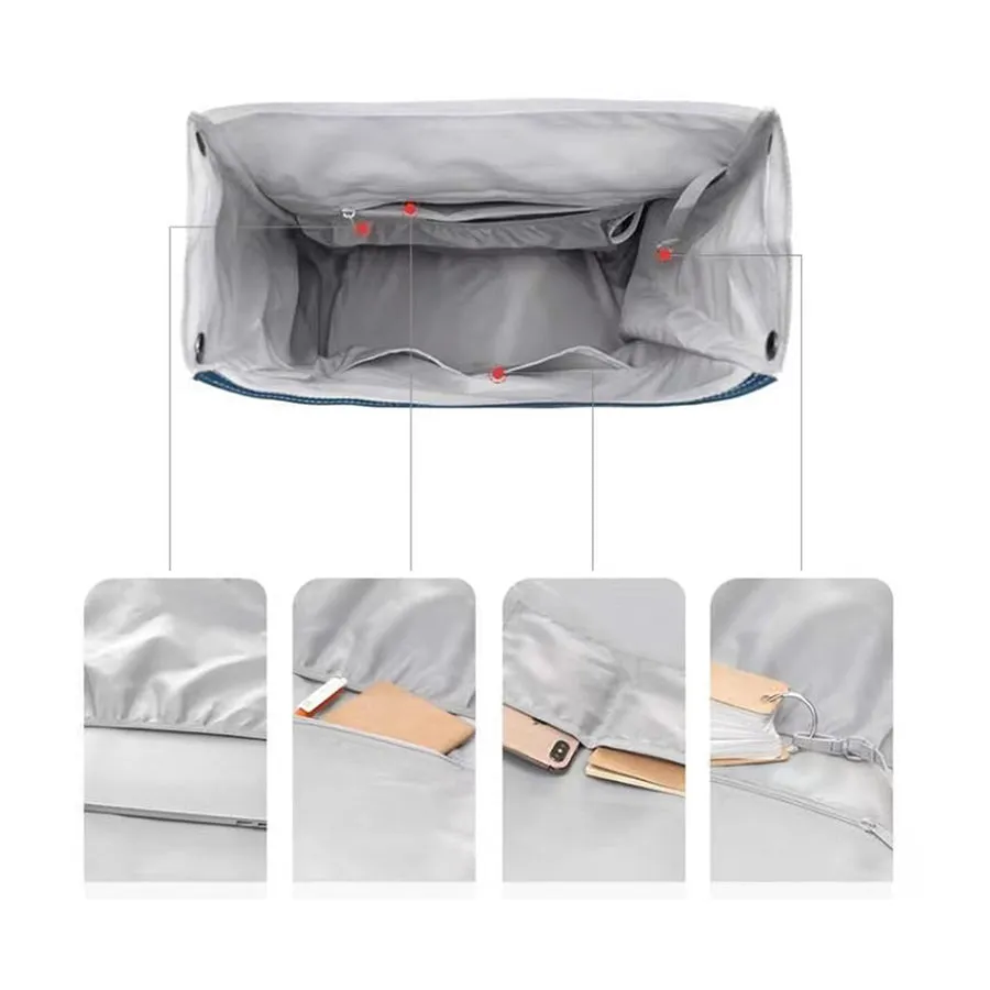 Expandable Roll Top Laptop College Slim Casual Backpack
