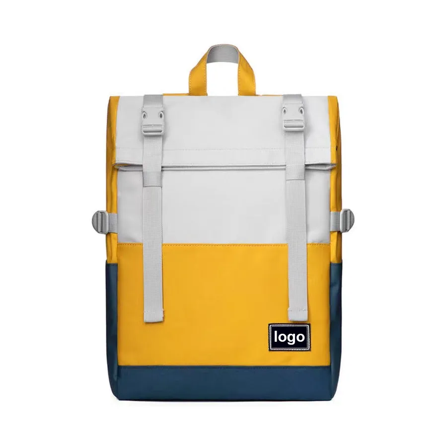 Expandable Roll Top Laptop College Slim Casual Backpack