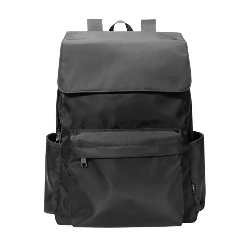 Fashion Black Mens Nylon Backpack Travel Backpacks 15???? Laptop Backpack College Bag for men