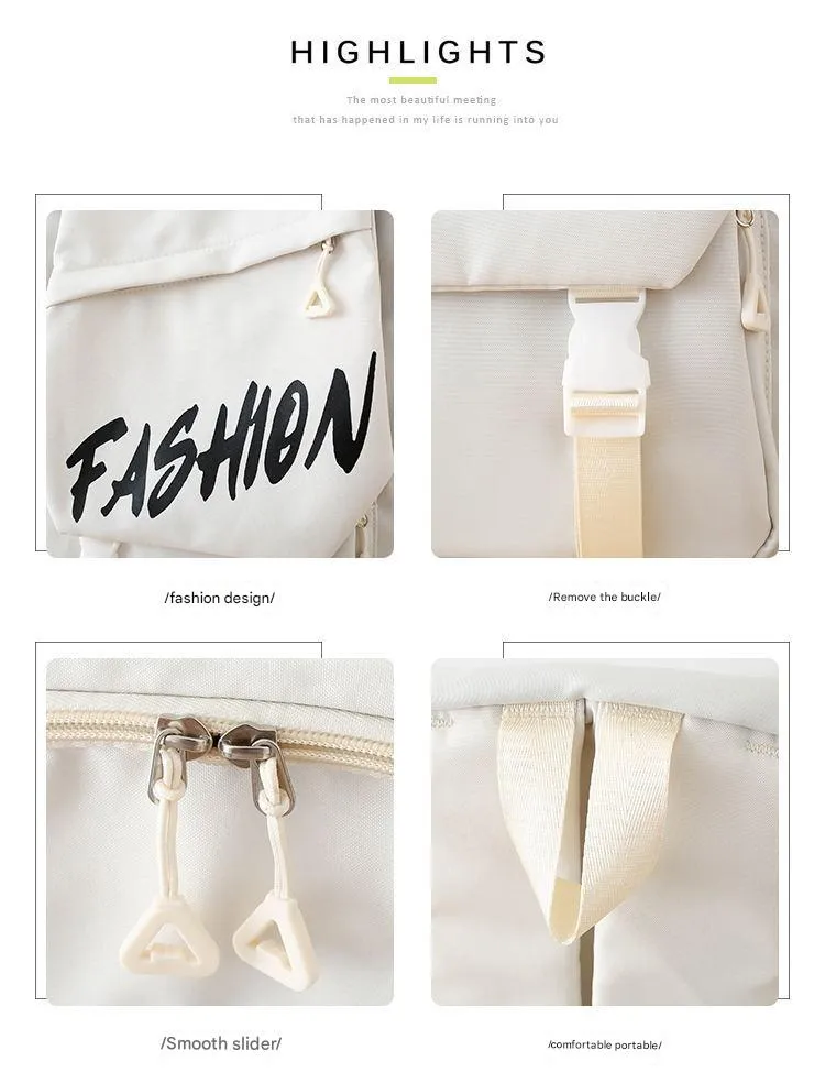 Fashion Canvas Korean Backpack 802