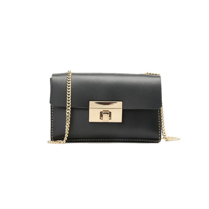 Fashion Leather Womens Cute Small Chain Shoulder Purse Chain Crossbody Bag for Women