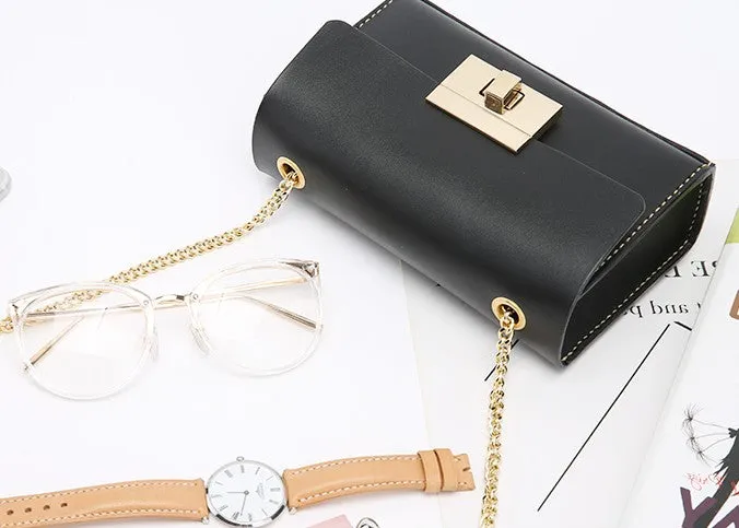 Fashion Leather Womens Cute Small Chain Shoulder Purse Chain Crossbody Bag for Women