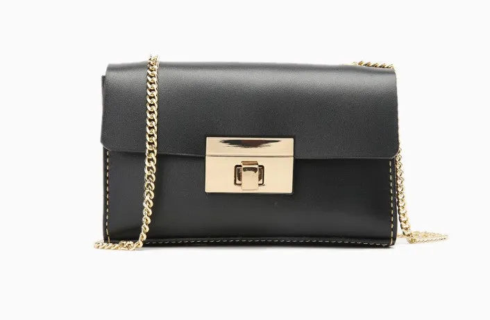 Fashion Leather Womens Cute Small Chain Shoulder Purse Chain Crossbody Bag for Women