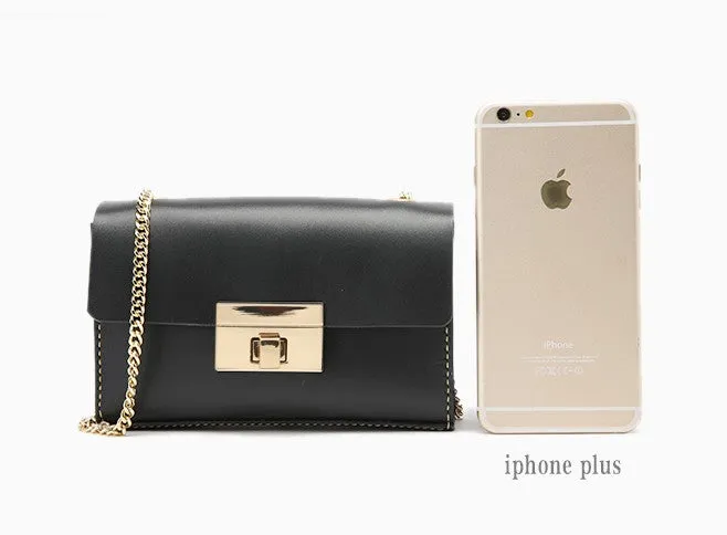 Fashion Leather Womens Cute Small Chain Shoulder Purse Chain Crossbody Bag for Women