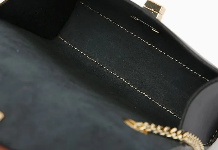 Fashion Leather Womens Cute Small Chain Shoulder Purse Chain Crossbody Bag for Women