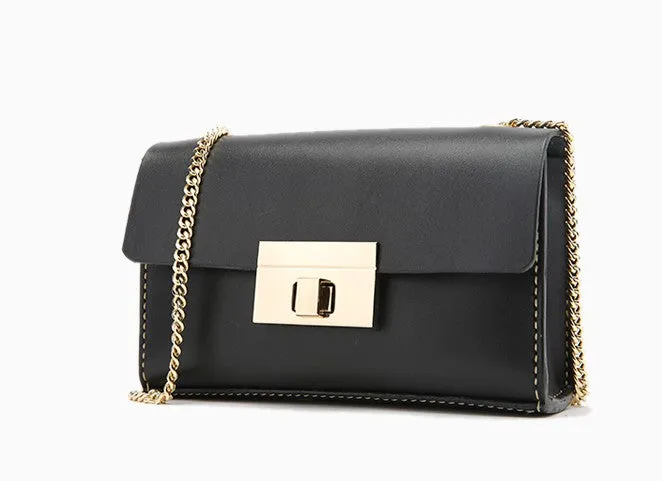Fashion Leather Womens Cute Small Chain Shoulder Purse Chain Crossbody Bag for Women