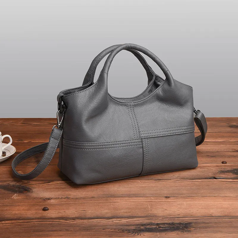 Fashion Soft PU Leather Large Capacity Shoulder Tote Bag