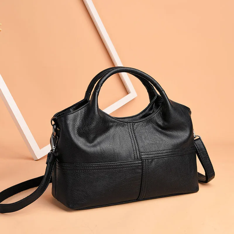 Fashion Soft PU Leather Large Capacity Shoulder Tote Bag