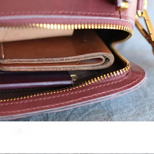 Fashion Womens Leather Red Satchel Handbag Leather Shoulder Bag Square Crossbody Bag Purse