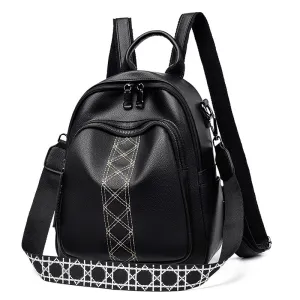 Fashionable Litchi Pattern  Women's Backpack