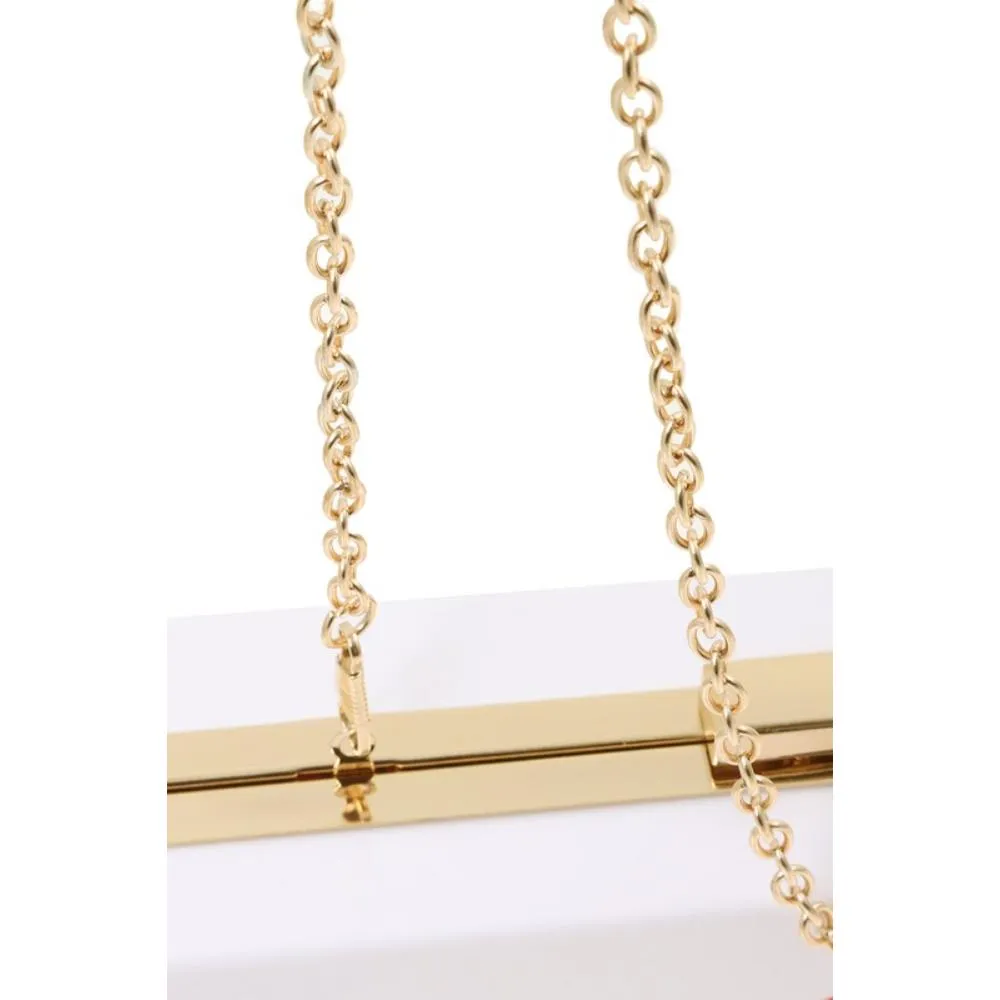 FASHNZFAB Ace of Hearts Card Clutch Evening Bag
