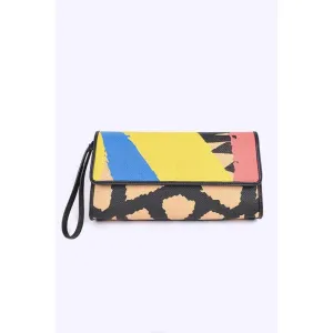 FASHNZFAB Artsy Printed Wristlet Clutch