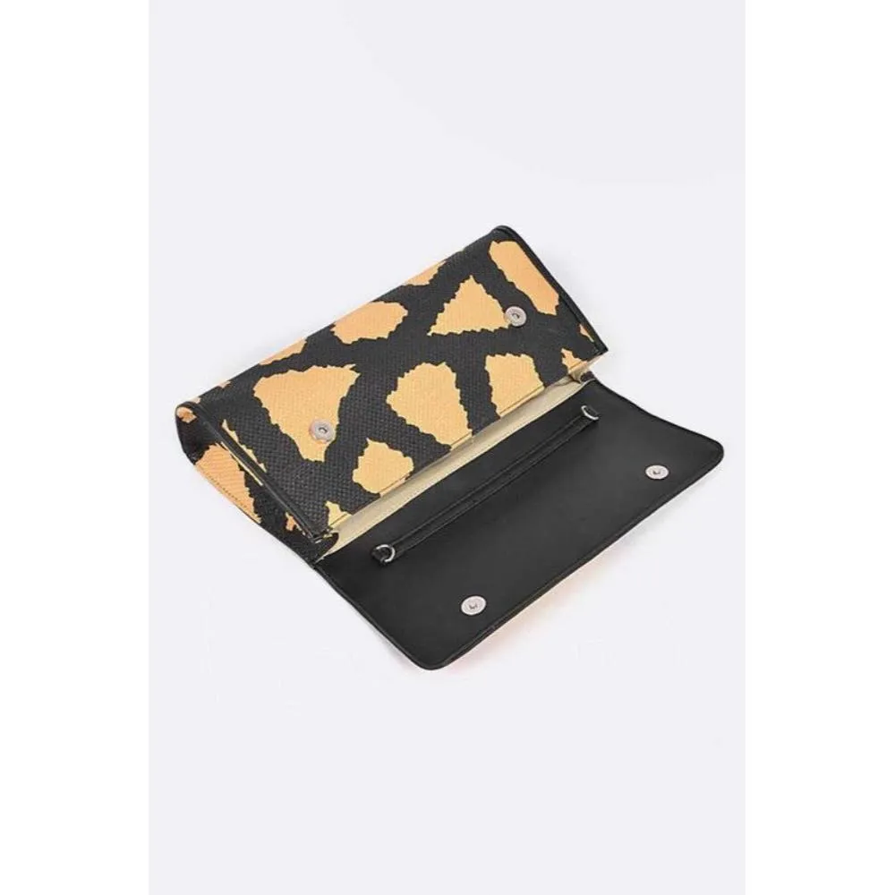 FASHNZFAB Artsy Printed Wristlet Clutch