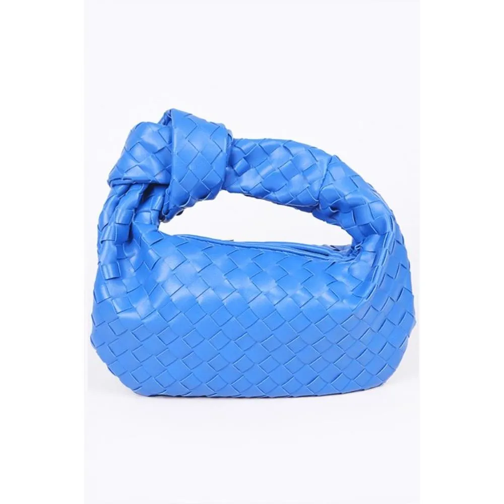 FASHNZFAB Braided Top Knot Clutch Bag