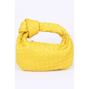 FASHNZFAB Braided Top Knot Clutch Bag