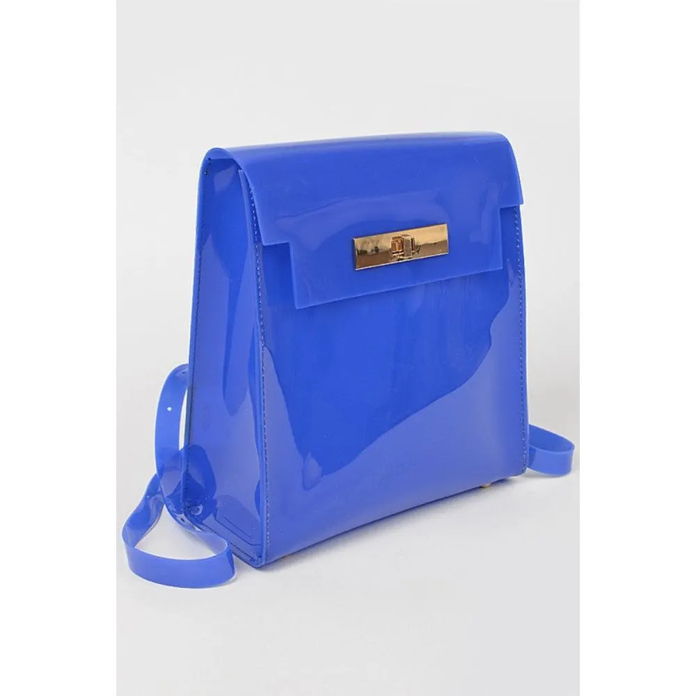 FASHNZFAB Cleared Transparent Iconic Backpack