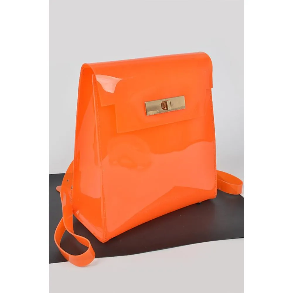 FASHNZFAB Cleared Transparent Iconic Backpack