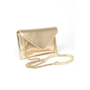 FASHNZFAB Convertible Metallic Envelope Clutch