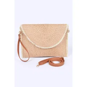 FASHNZFAB Convertible Straw Clutch Swing Bag