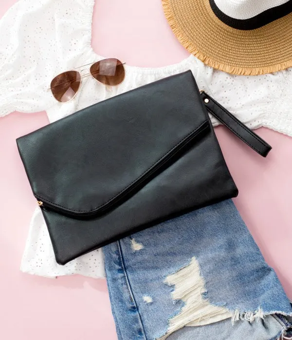 FASHNZFAB Foldover Envelope Clutch