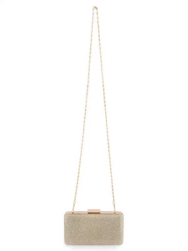 FASHNZFAB Glittered Box Clutch