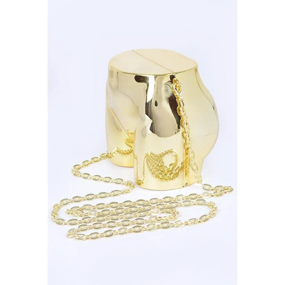 FASHNZFAB Iconic Butt Shape Novelty Clutch Swing Bag