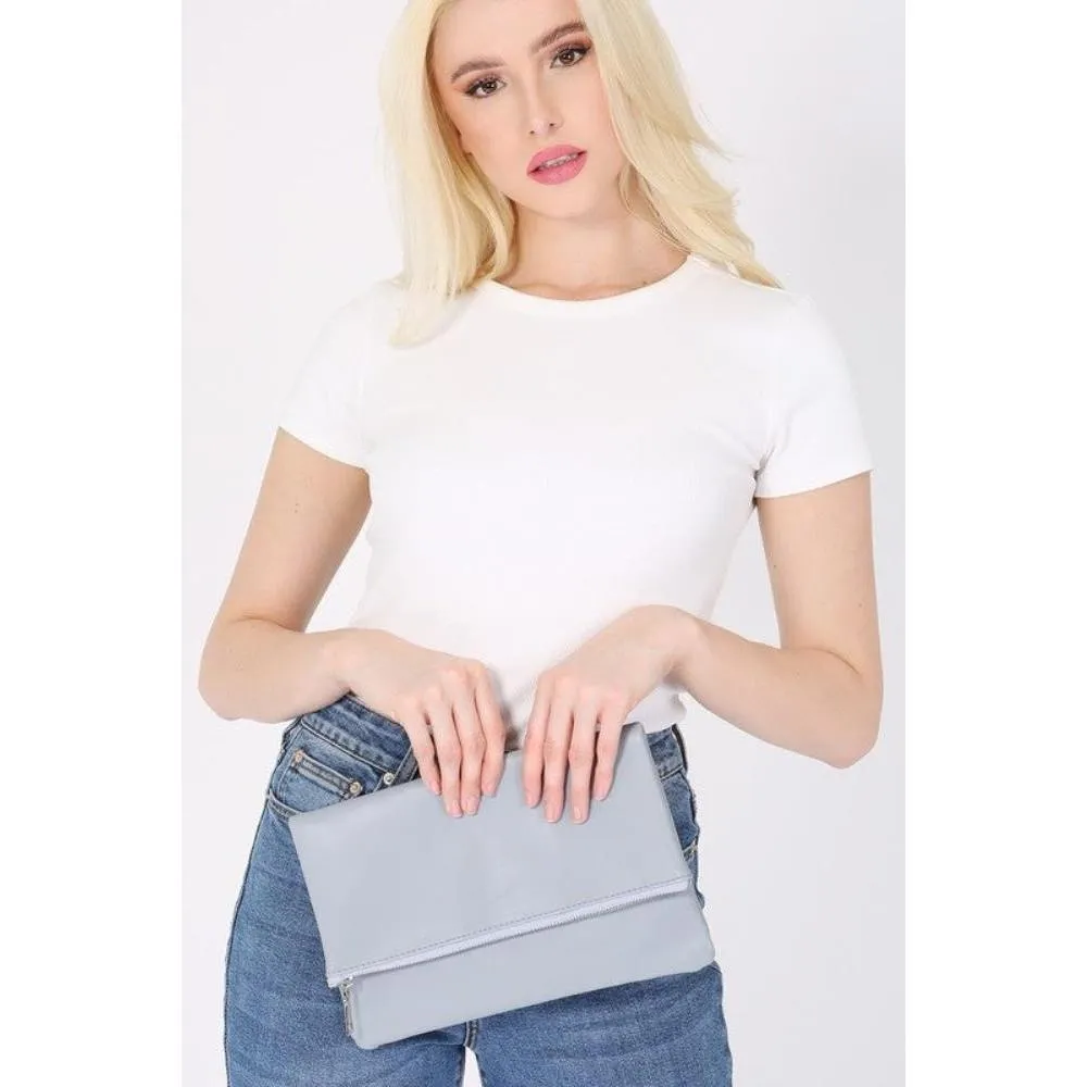 FASHNZFAB Large Pu Leatehr Clutch Purse